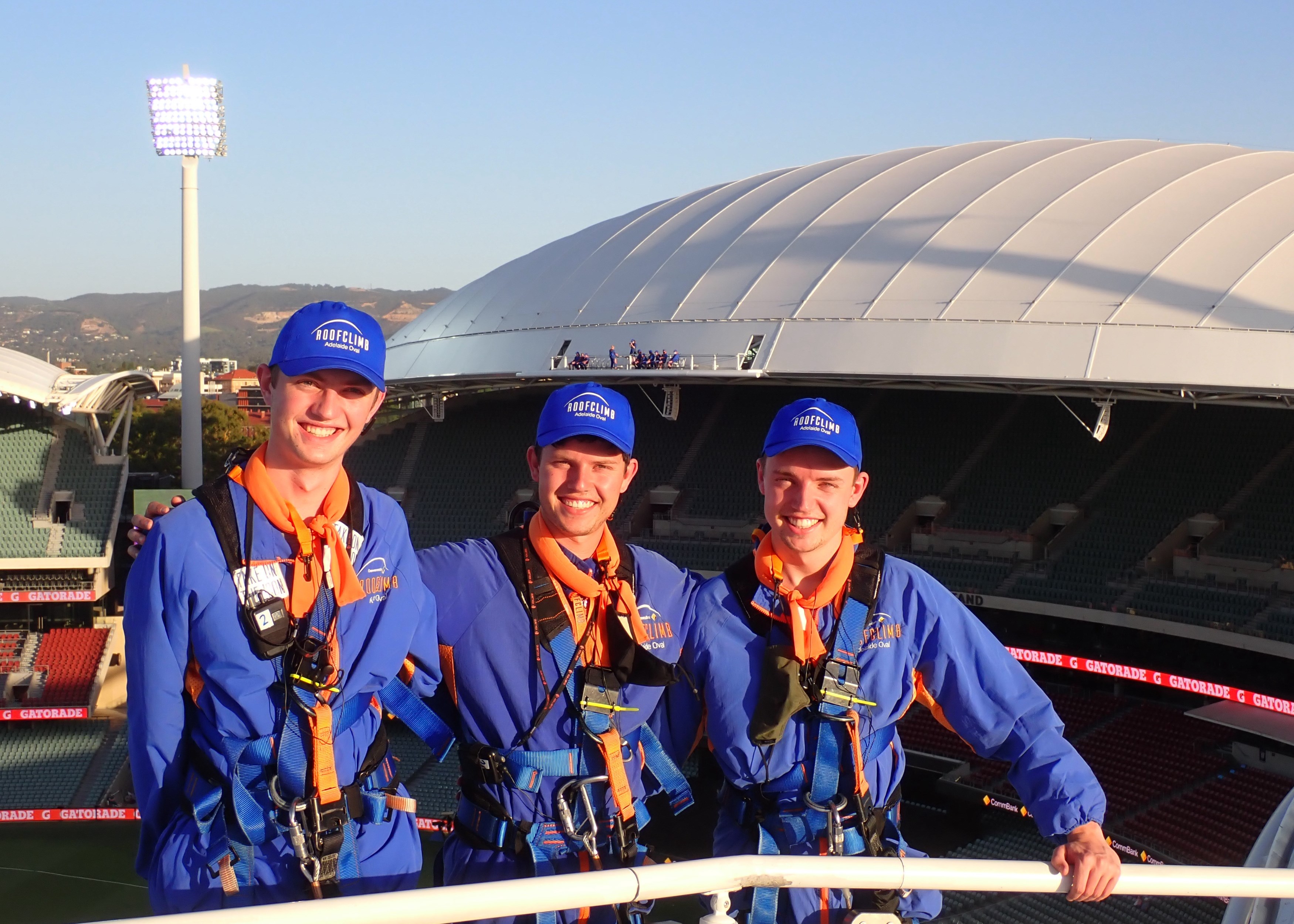 Adelaide Oval Roofclimb with my brothers